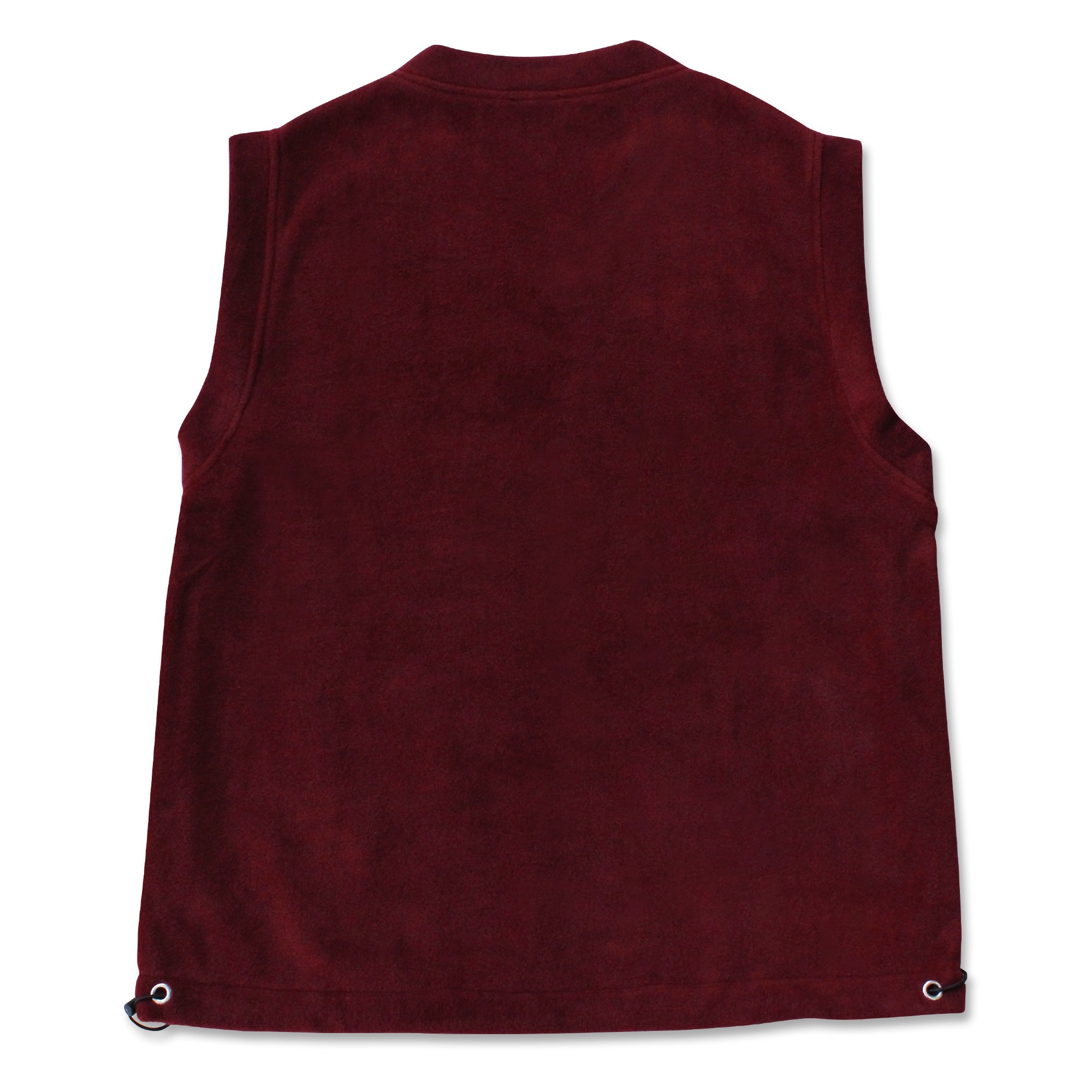 Fleece Vest (Burgundy/Black)