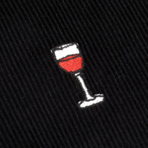 Vino Corduroy Embroidered Shirt Black