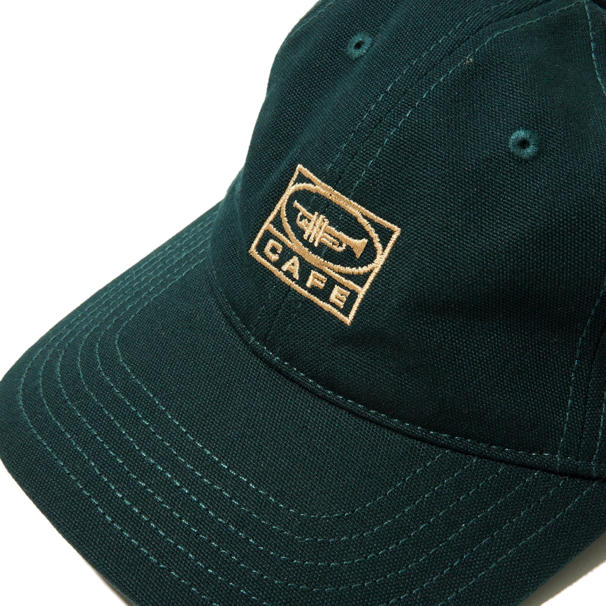 45 6 Panel Cap Forest Green / Gold – Skateboard Cafe