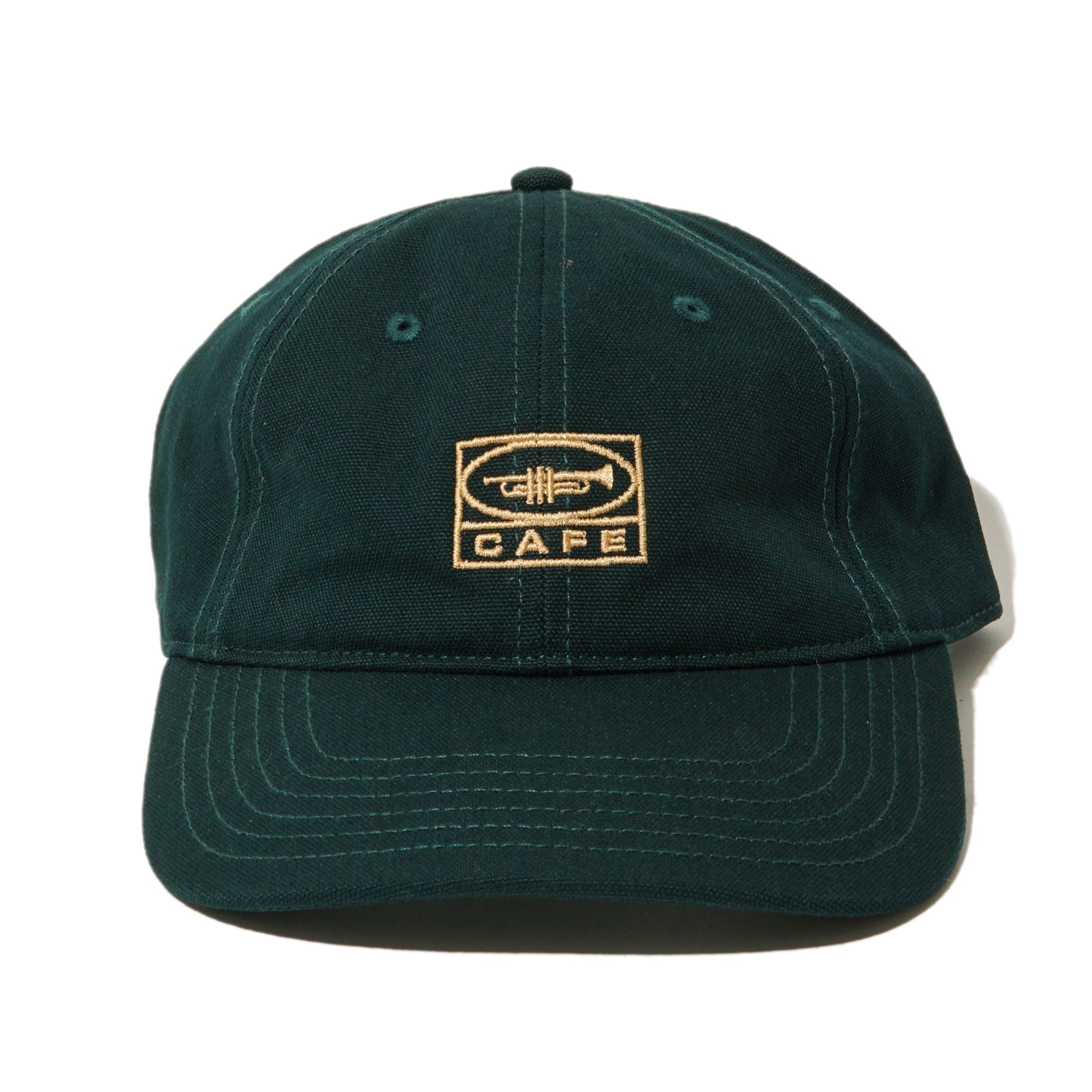 45 6 Panel Cap Forest Green / Gold