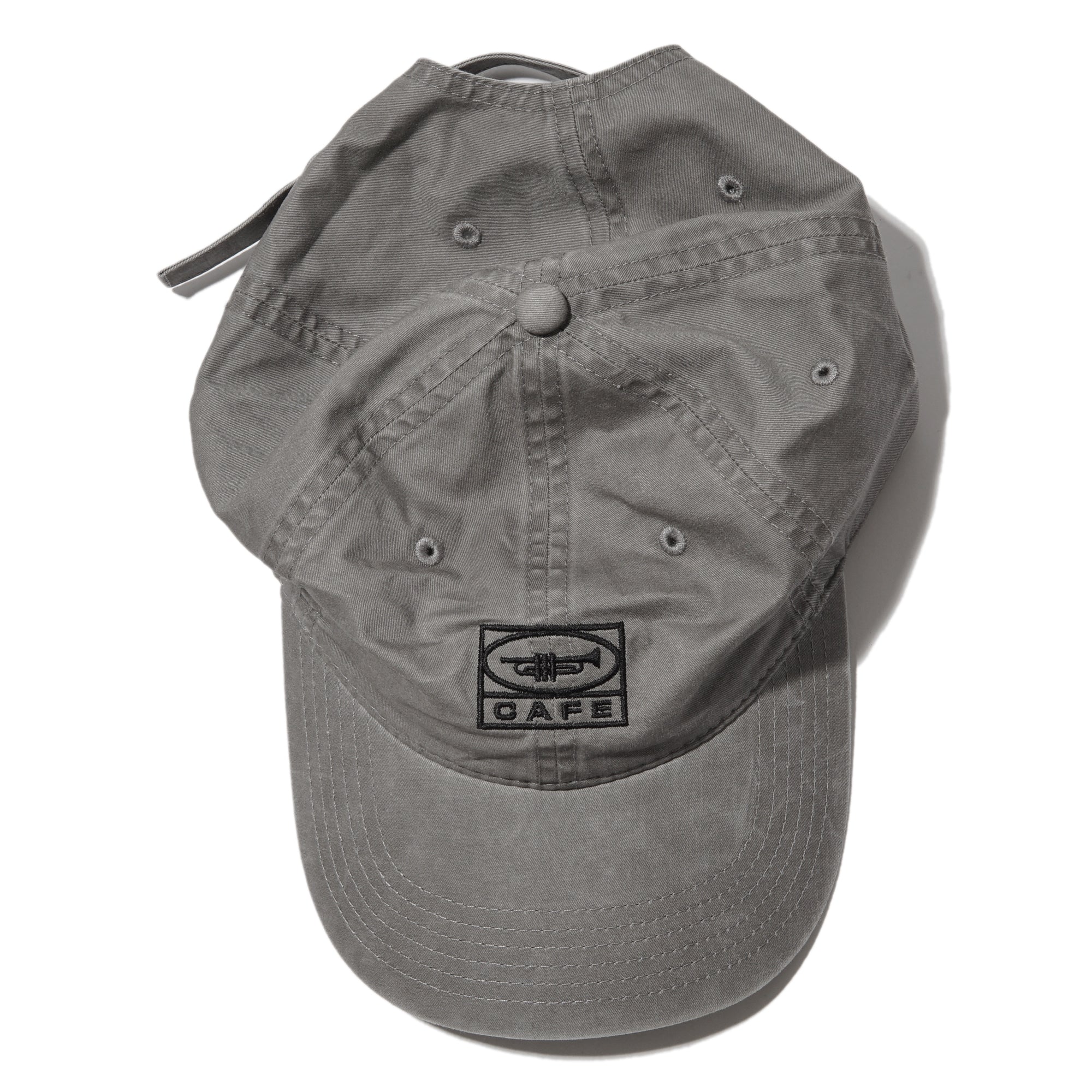 45 6 Panel Cap Washed Black / Black