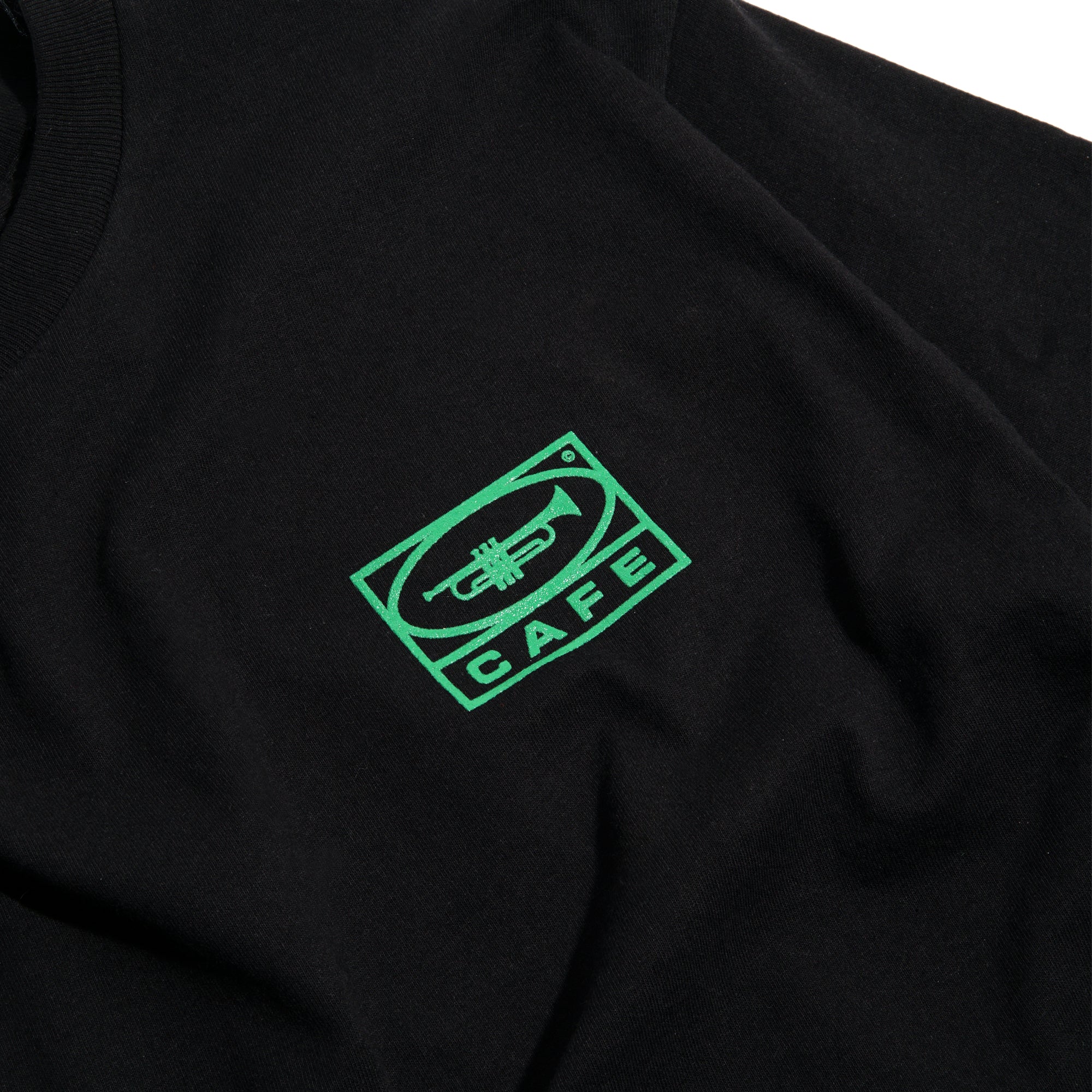 45 Tee Black / Forest Green