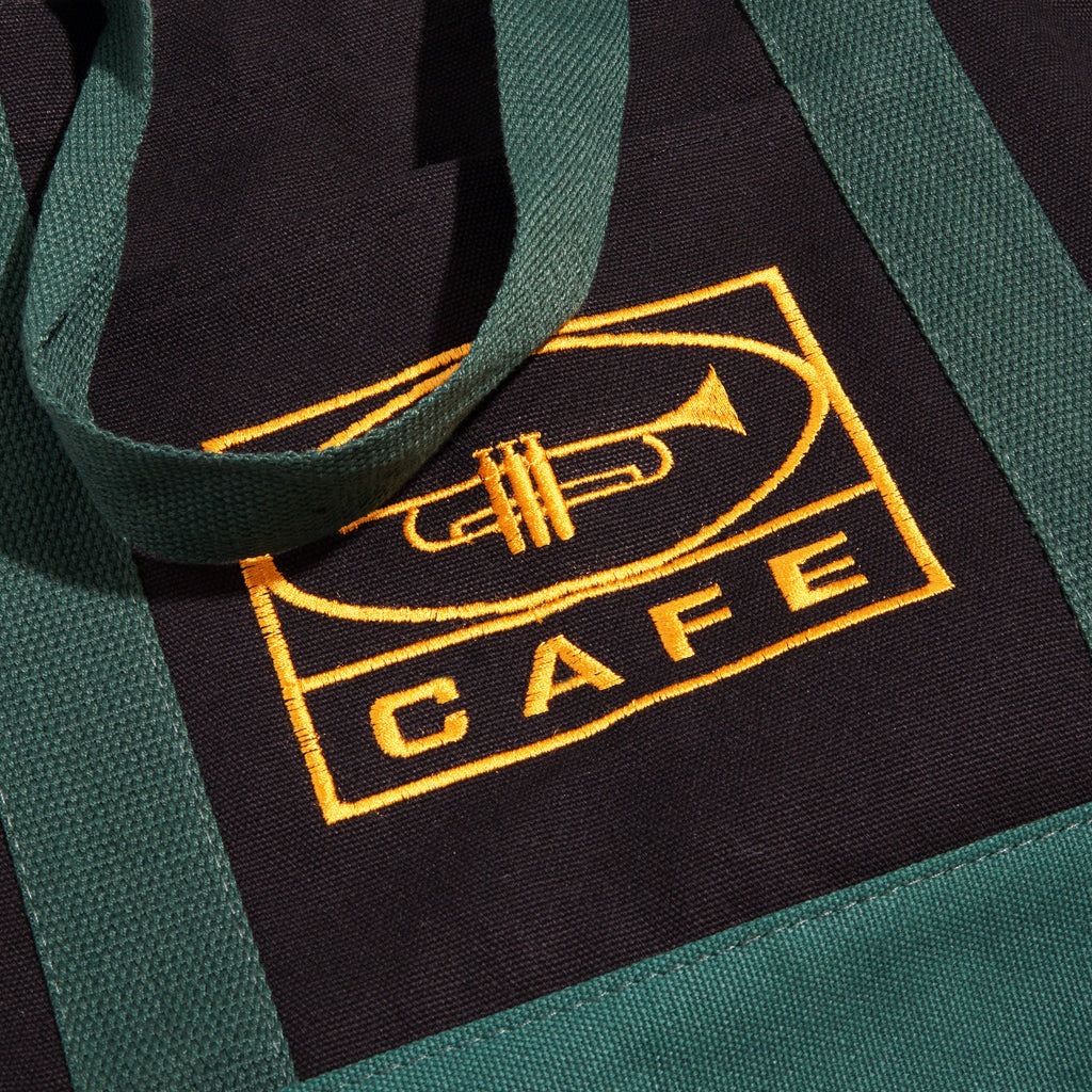 45 Tote Bag Black / Forest Green