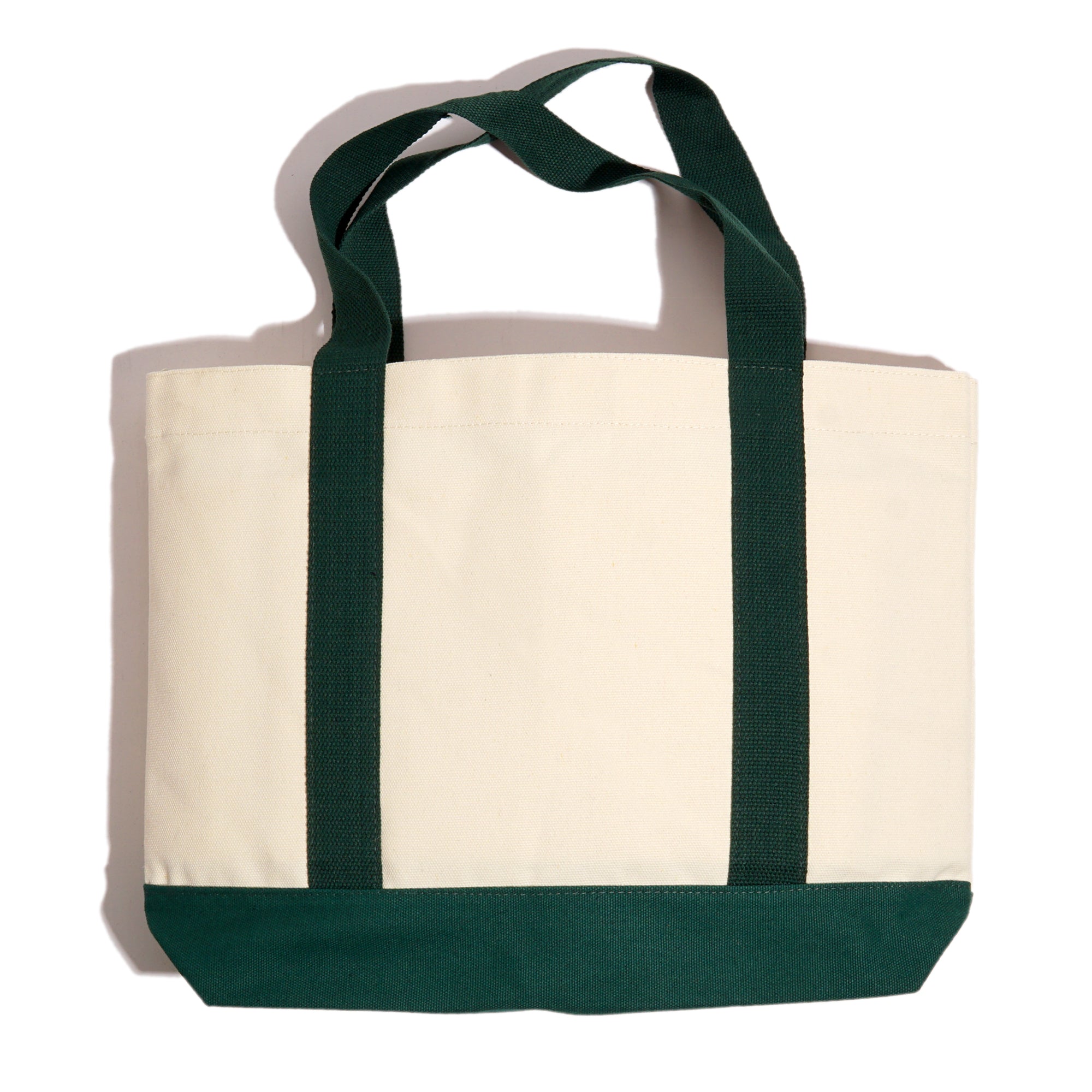 45 Tote Bag Cream / Forest Green