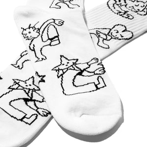 Buddy Socks White