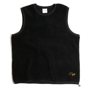 Sherpa Fleece Vest Black