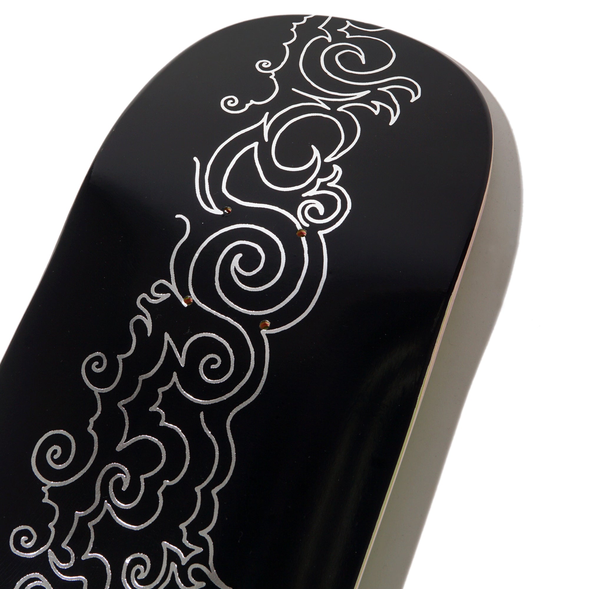 8.375 C2 Shape Clouds Deck Black / Silver Foil