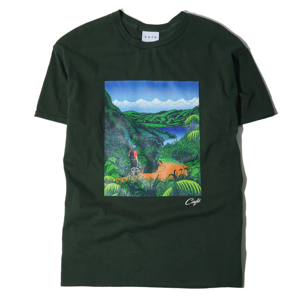 Mountains T-Shirt Forest Green