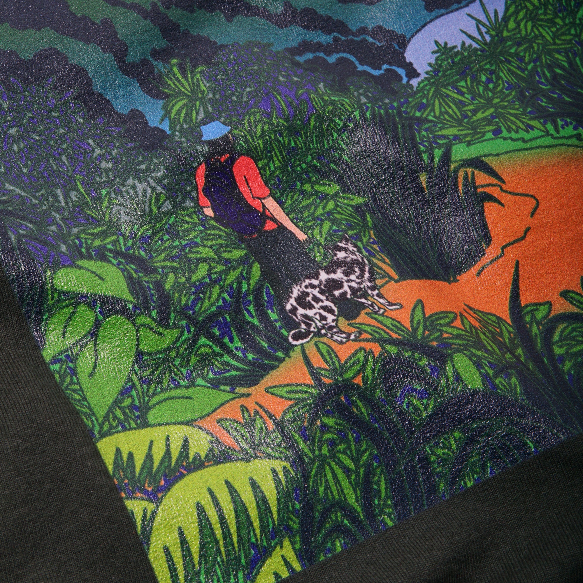 Mountains T-Shirt Forest Green