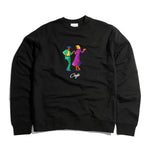 Swing Embroidered Crew Black