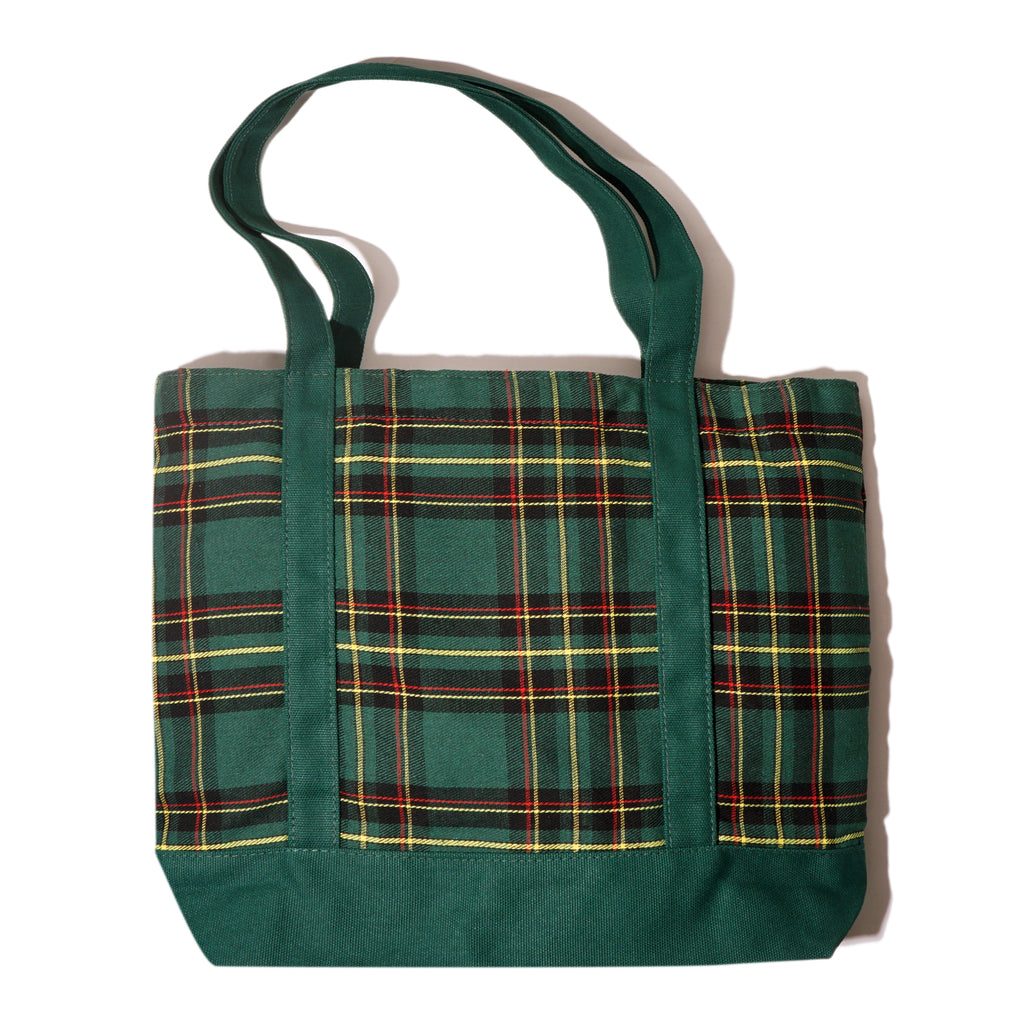 Tartan Tote Bag Green