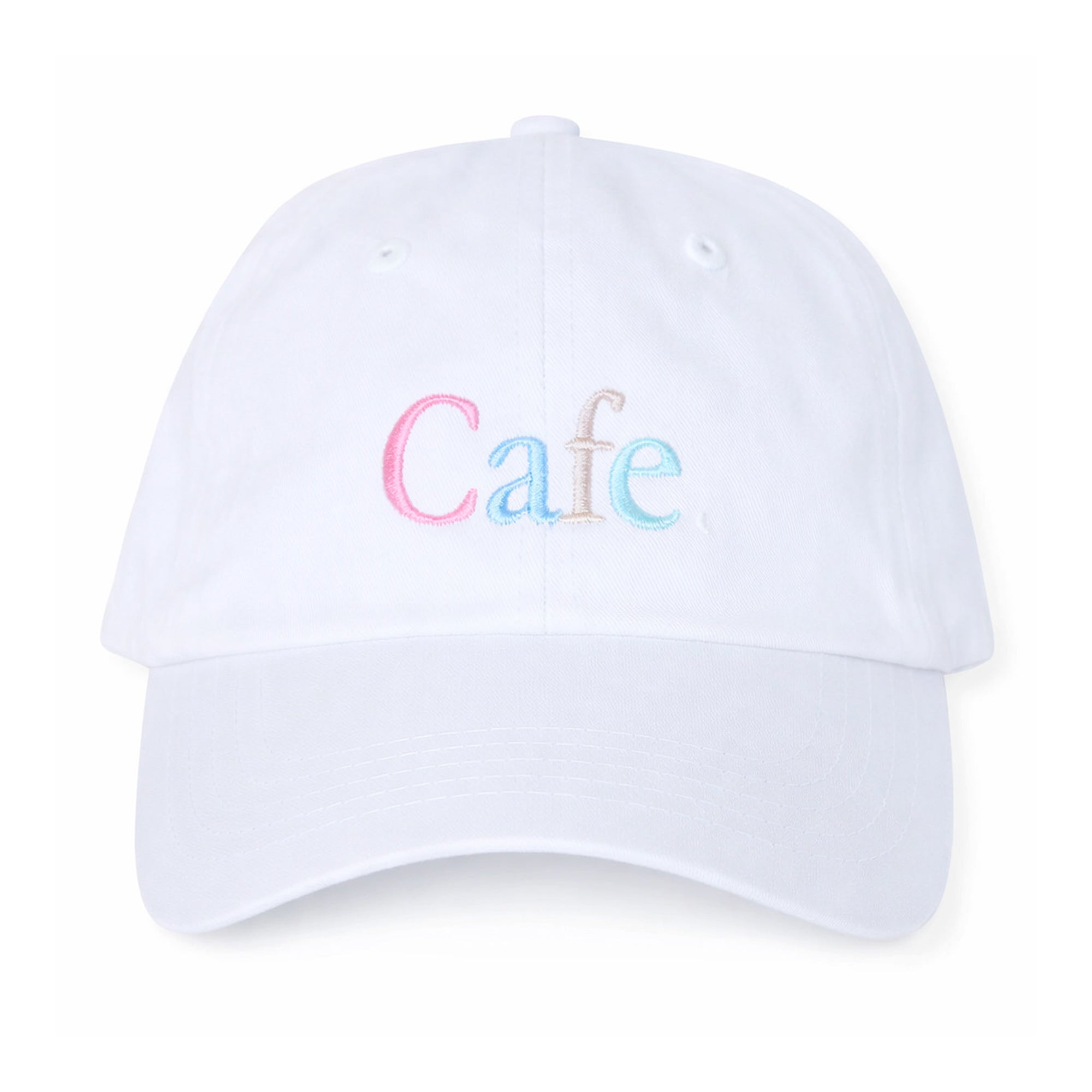 Wayne Embroidered 6 Panel Cap White