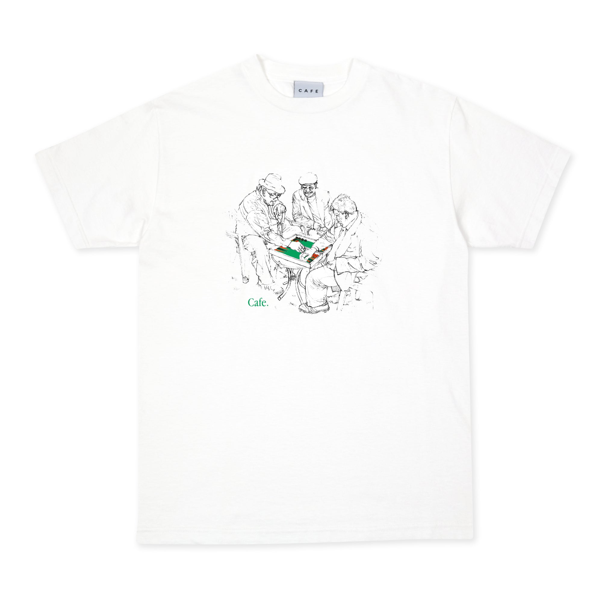 Backgammon Tee White