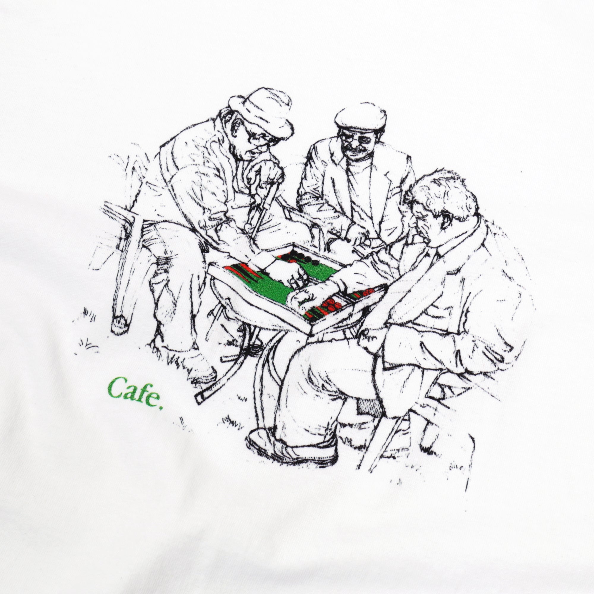Backgammon Tee White