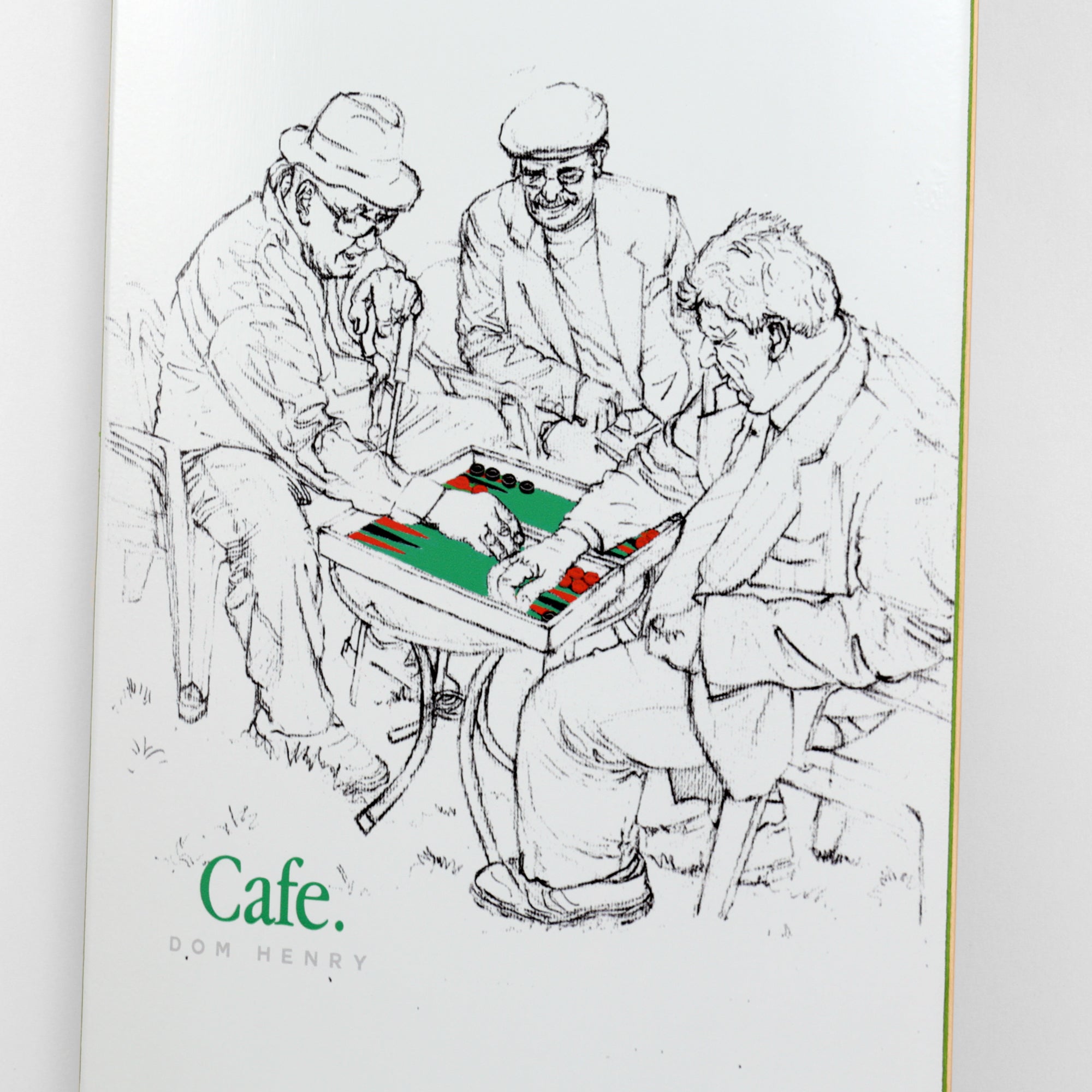 Dom Henry Backgammon Deck White