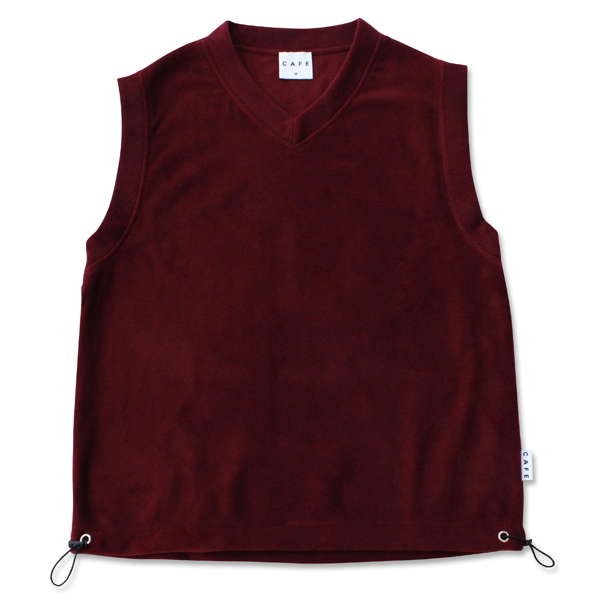 Fleece Vest (Burgundy/Black)