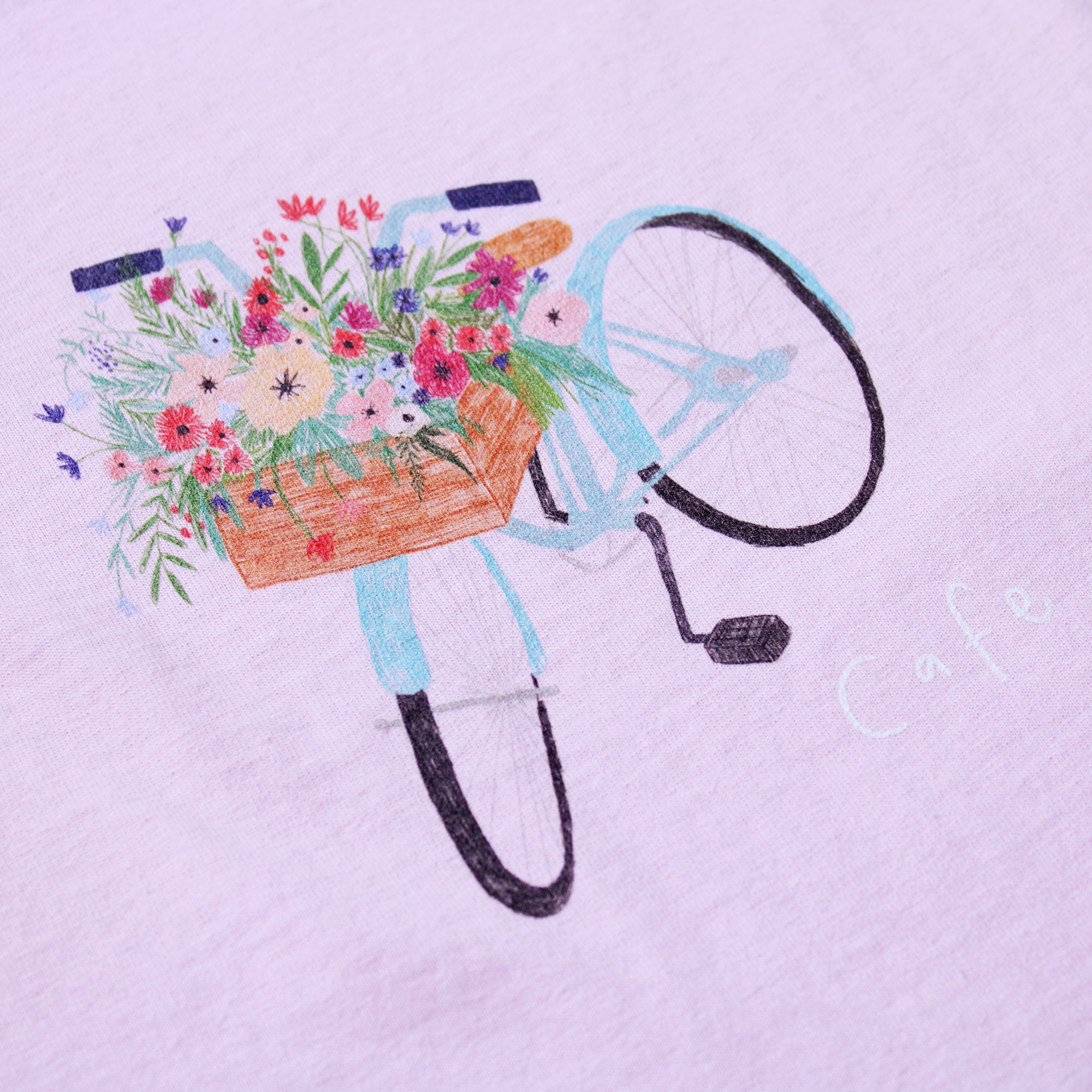 Flower Basket Tee Light Pink