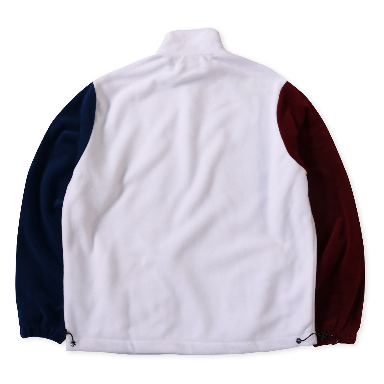 1/4 Zip Fleece - Cream/Burgundy/Navy