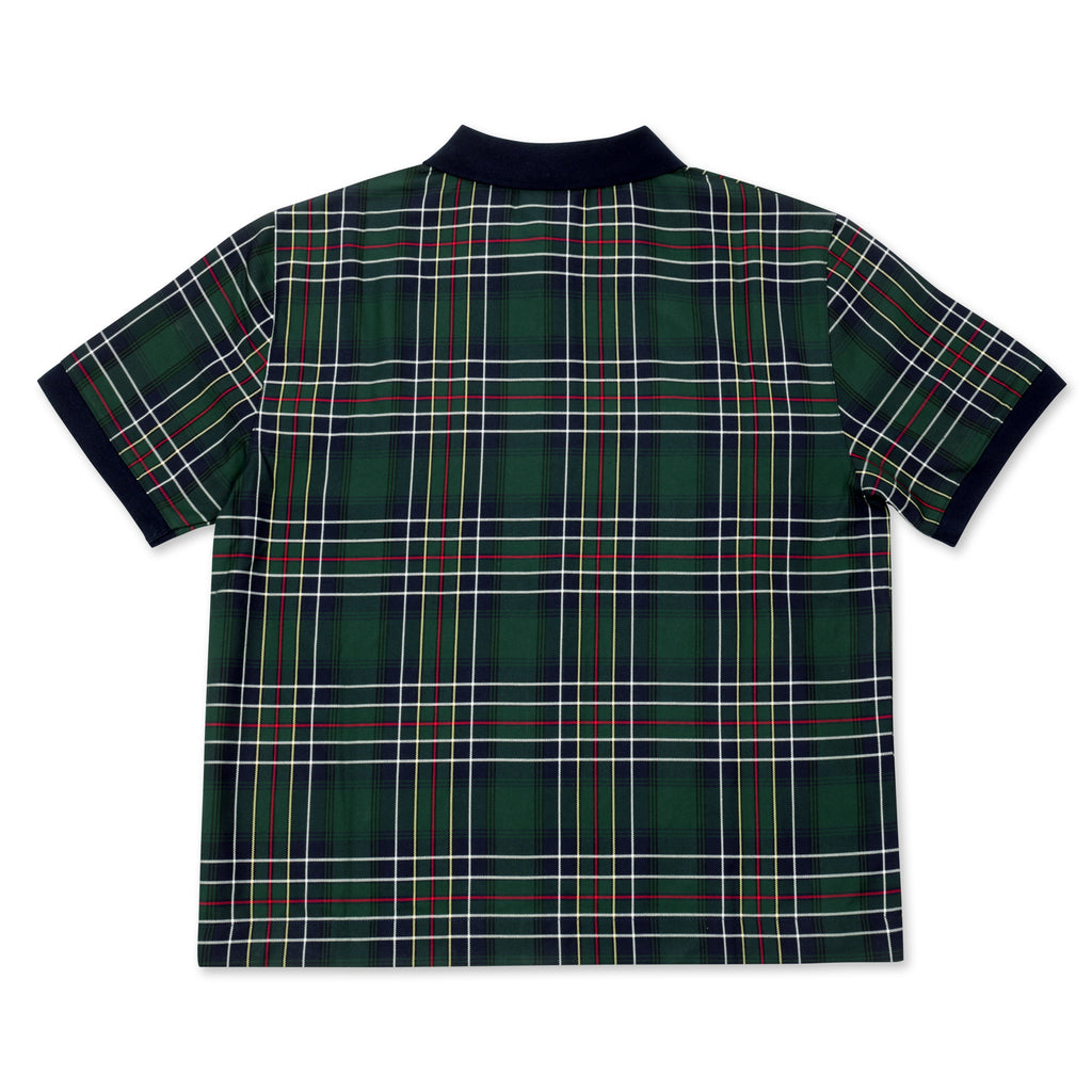 Ogilvie Hunting Tartan Full Zip Shirt Green/Navy