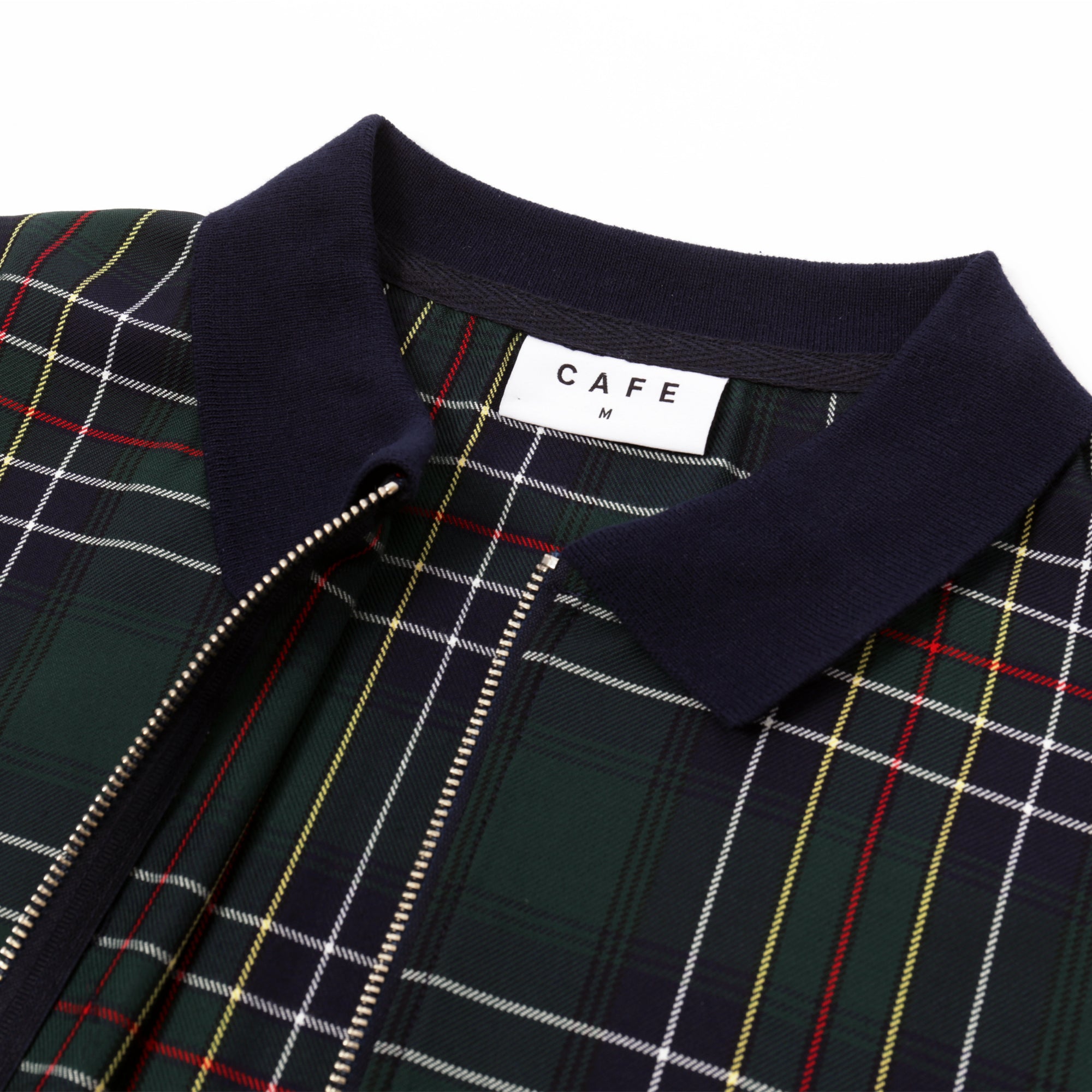 Ogilvie Hunting Tartan Full Zip Shirt Green/Navy