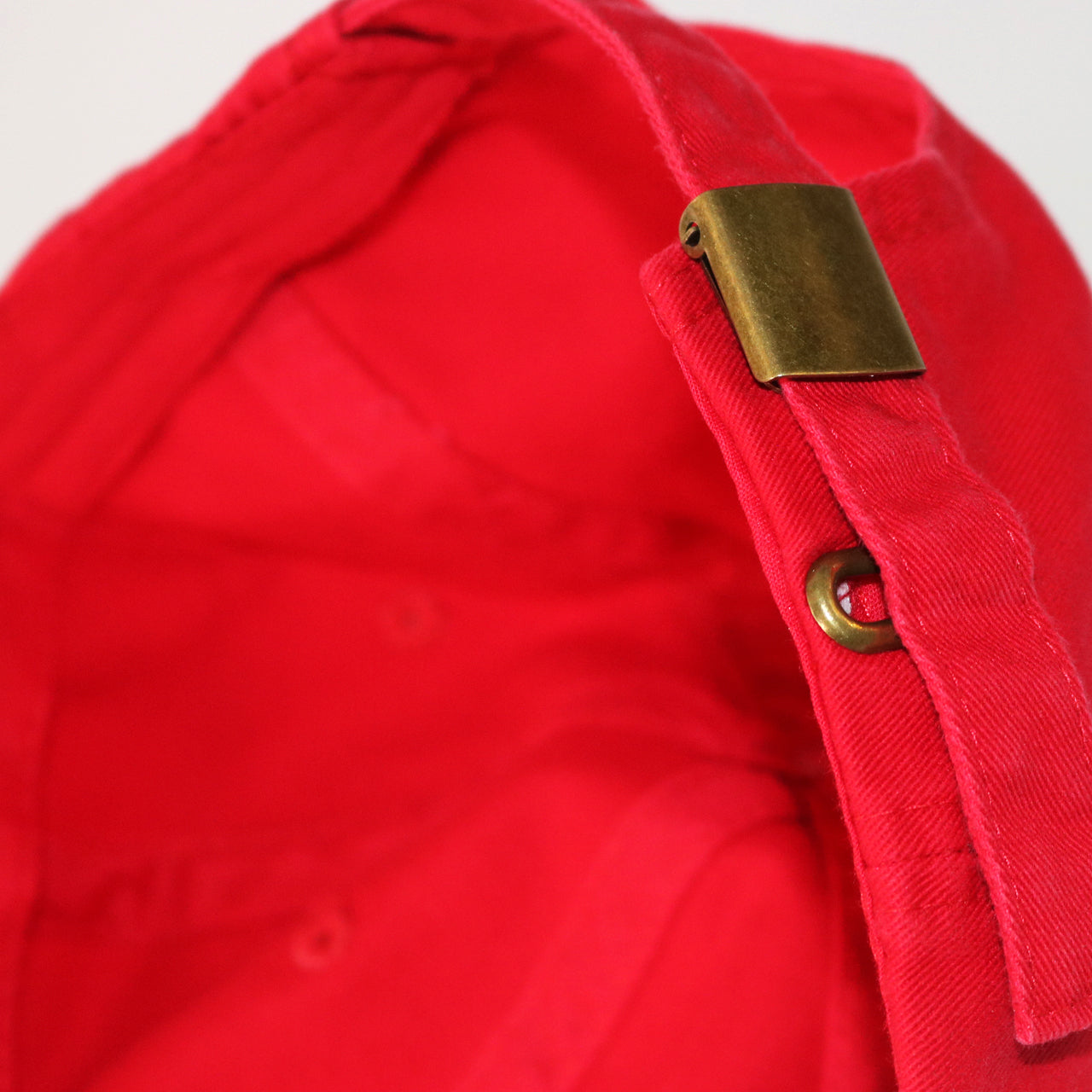 Pink Lady Embroidered 6 Panel Cap Red