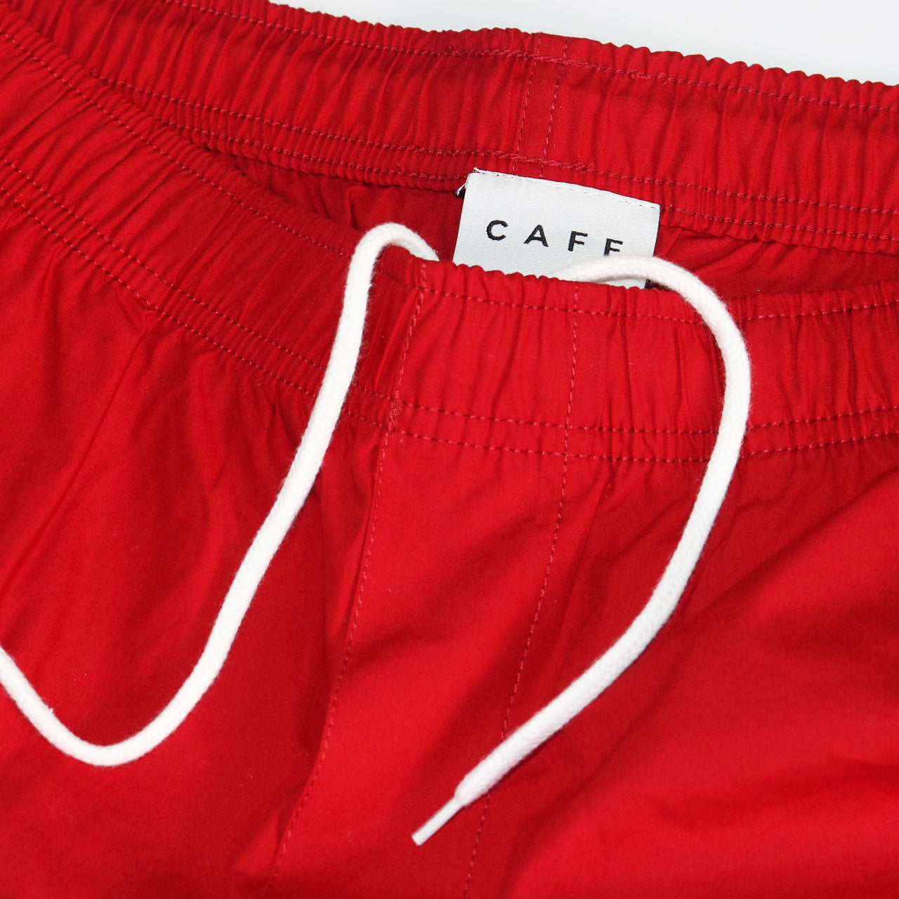 Pink Lady Embroidered Swim Shorts Red
