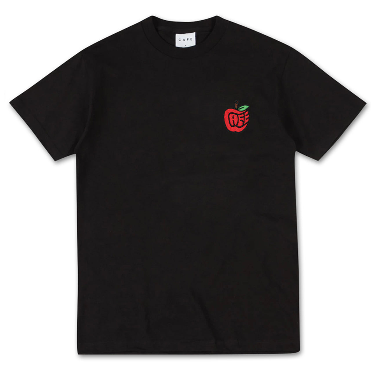 Pink Lady Embroidered Tee Black