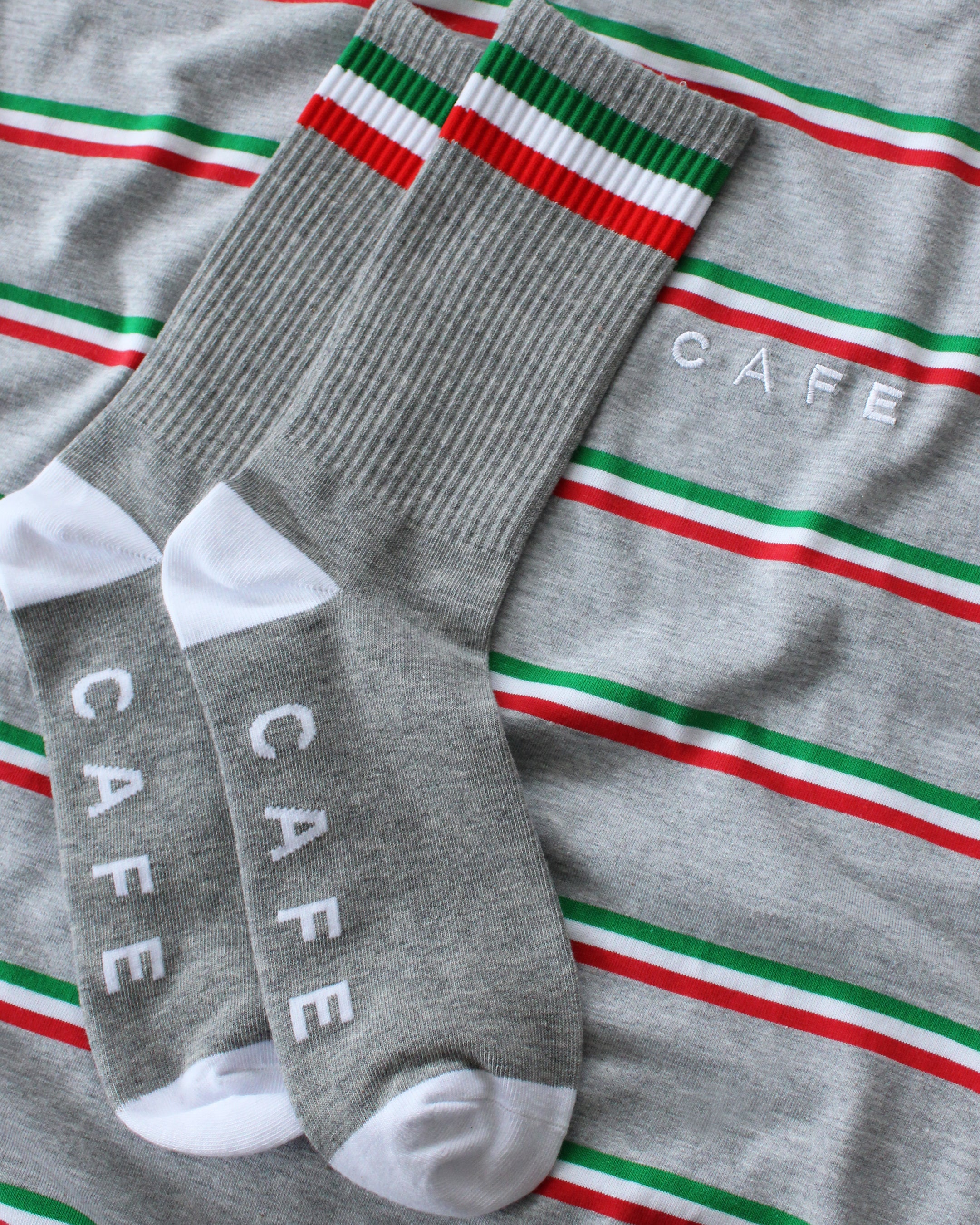 Stripe Tee (Heather/Green)