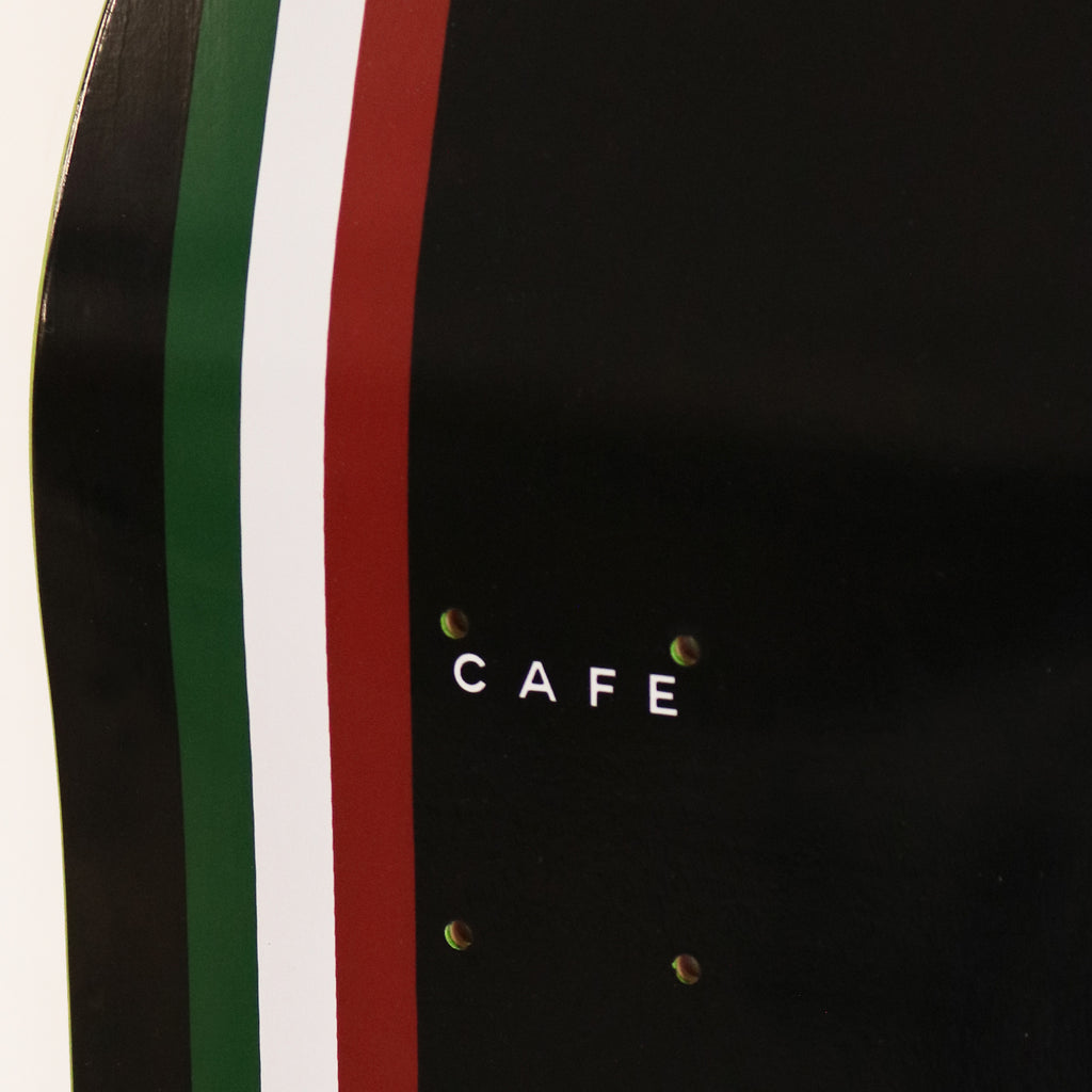 Stripe Deck - Black/Burgundy/White/Forest