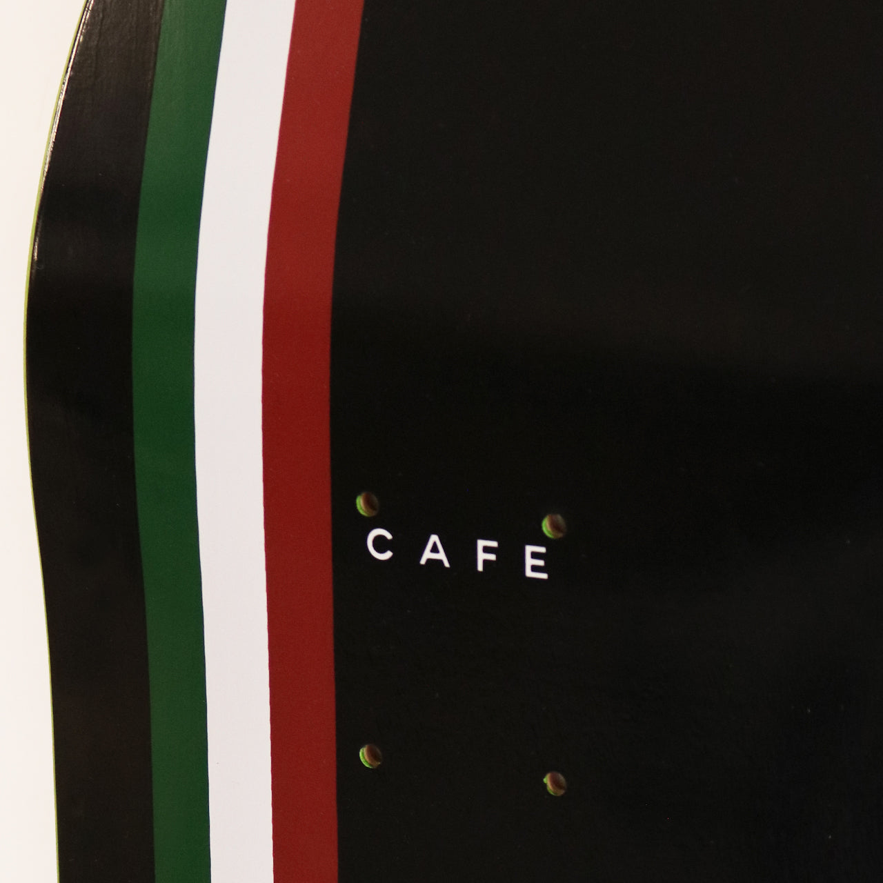 Stripe Deck - Black/Burgundy/White/Forest