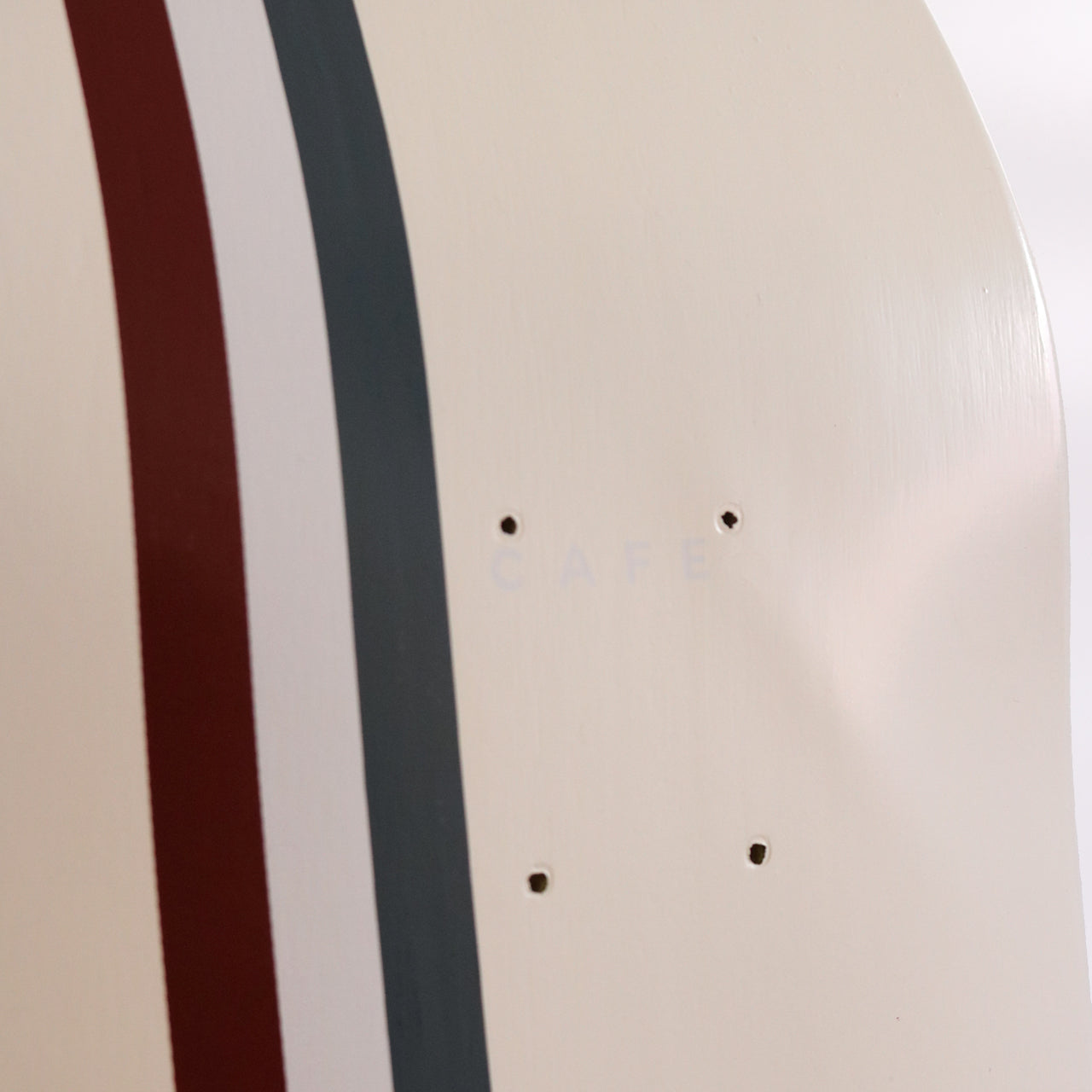 Stripe Deck - Cream/Burgundy/White/Navy
