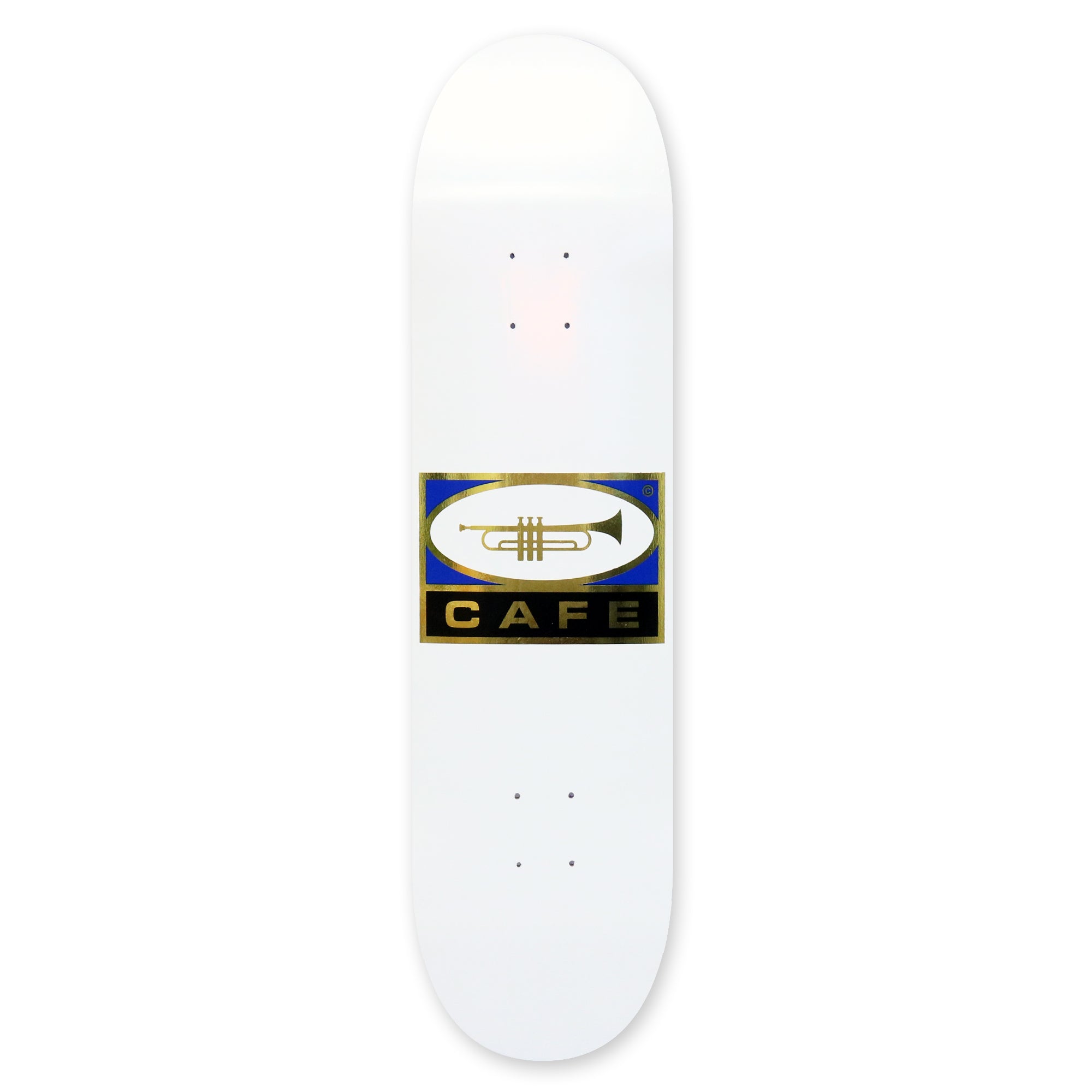 Trumpet Logo Deck White/Gold