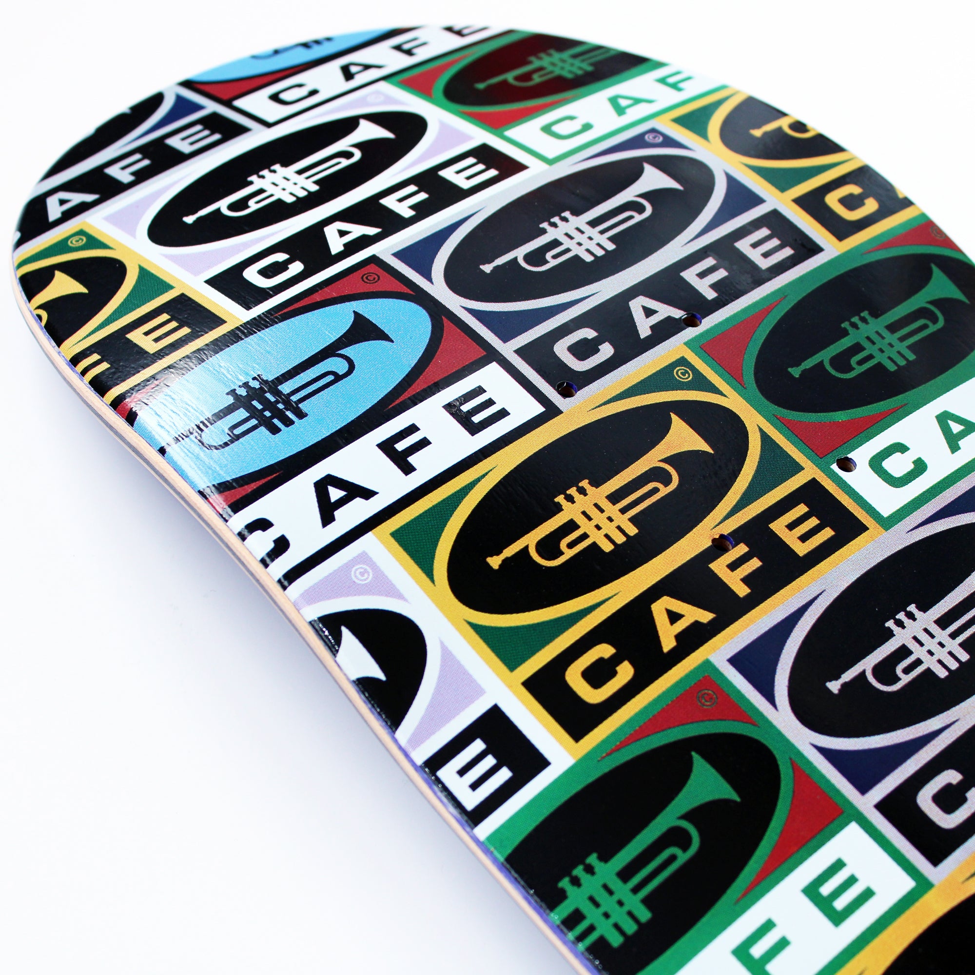 Trumpet Collage C2 Shape Deck Multi