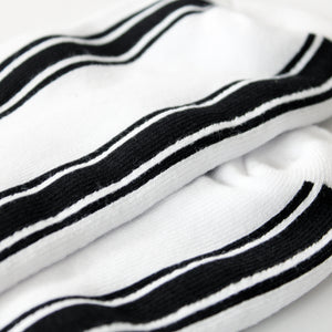 Stripe Lo Sock (White/Black)