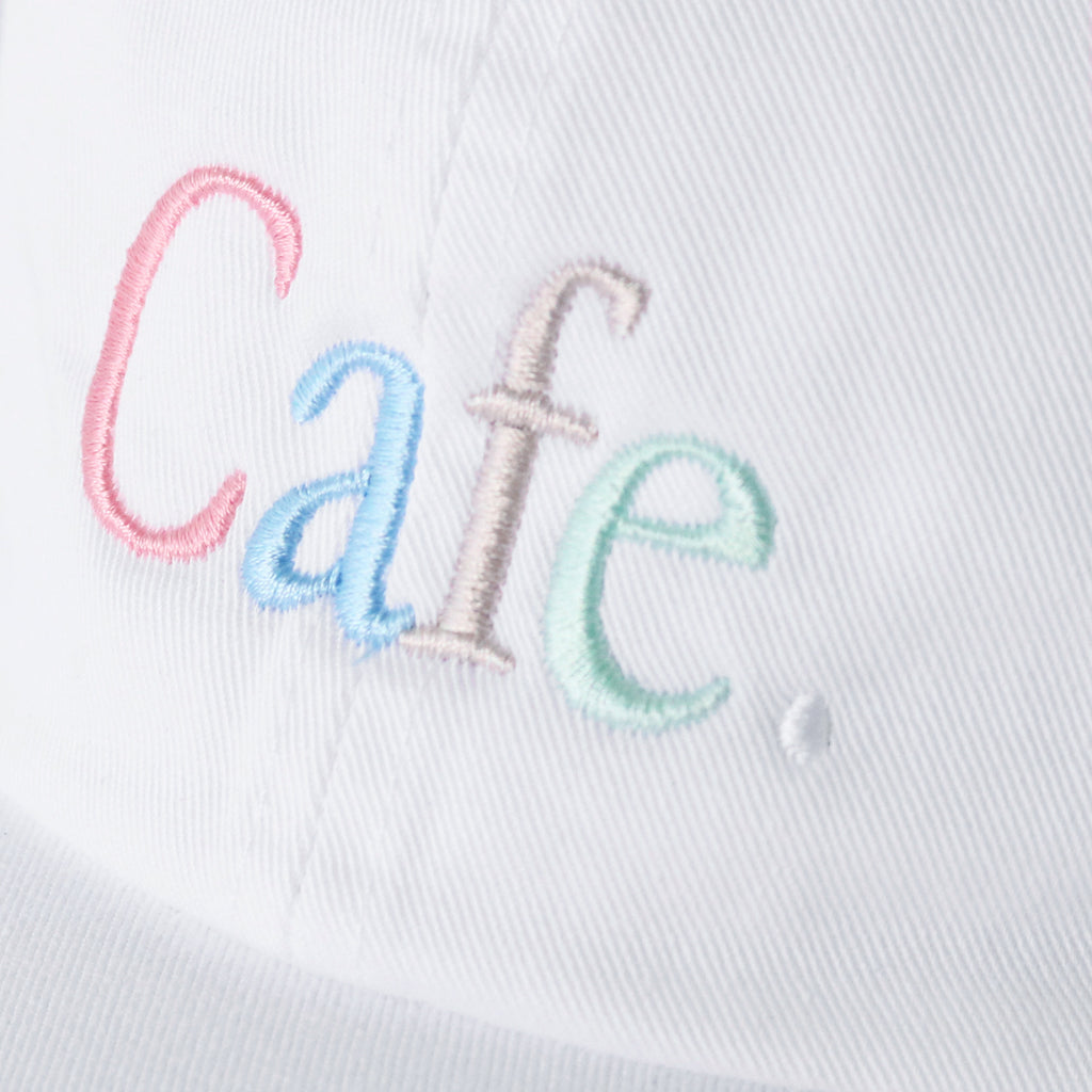 Wayne Embroidered 6 Panel Cap White