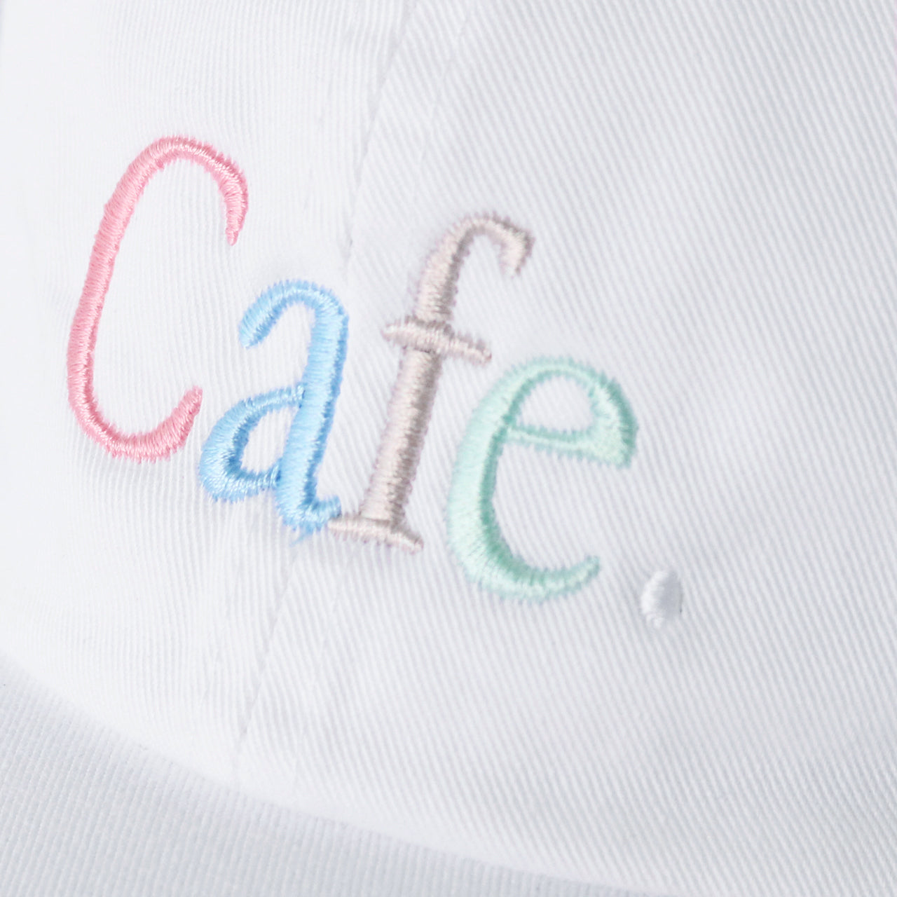 Wayne Embroidered 6 Panel Cap White