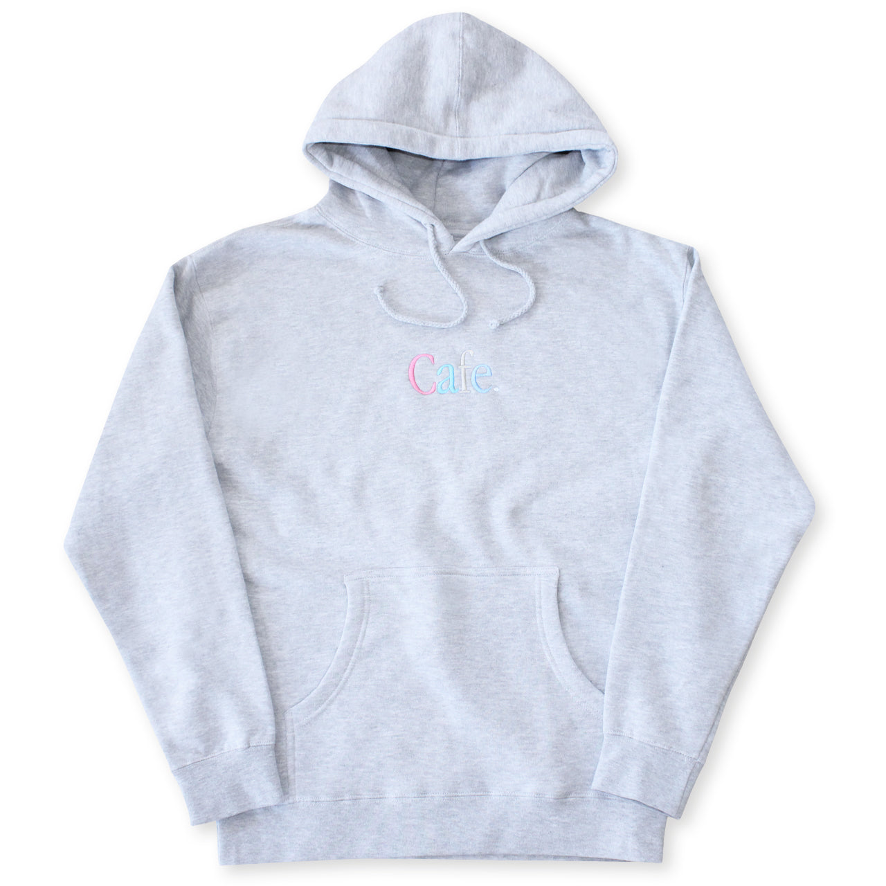 Wayne Embroidered Hood Heather Grey